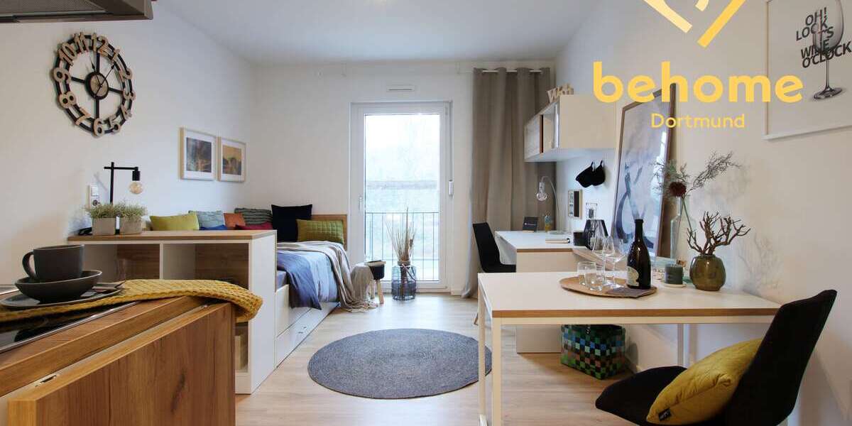Etagenwohnung Dortmund Innenstadt West - 1 Zimmer, 22 m&sup2;, 459&euro; | Angebot:24631807