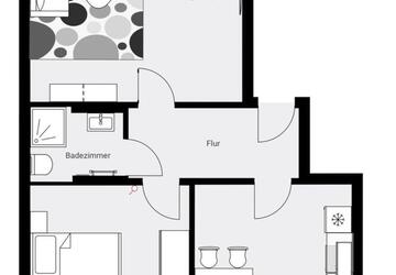 Wohnung Gelsenkirchen - 2 Zimmer, 59 m&sup2;, 750&euro; | Angebot:21171428