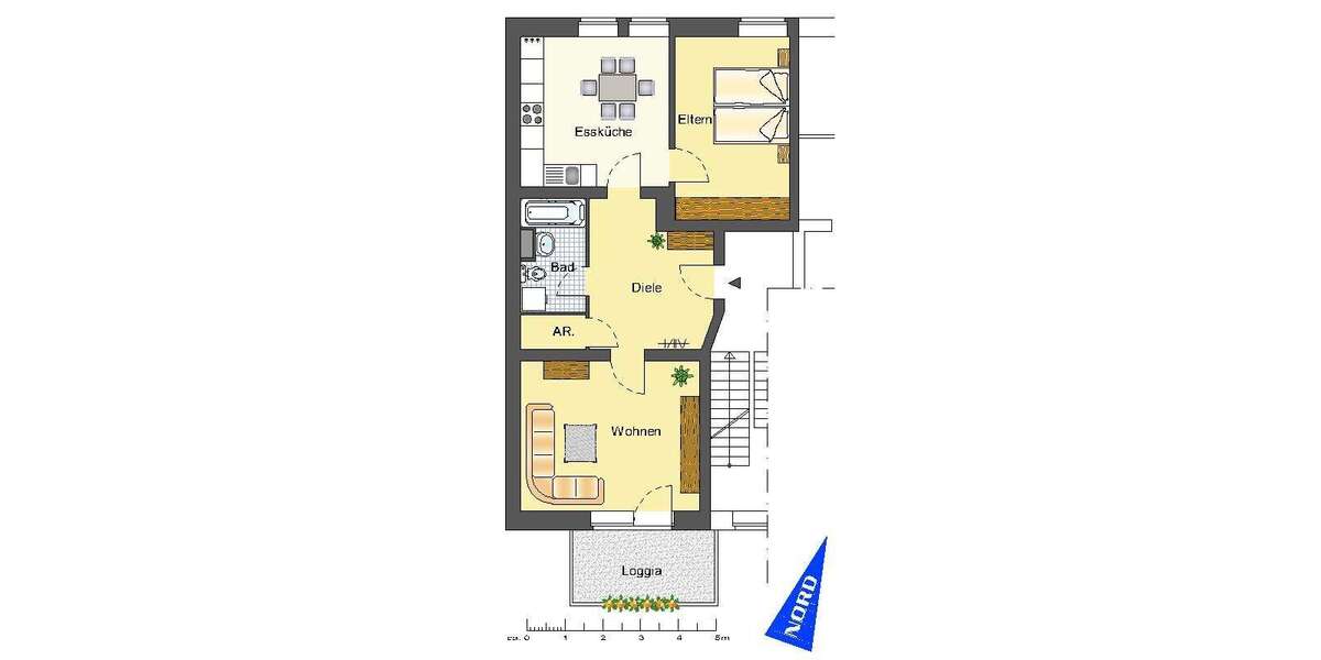 Etagenwohnung Recklinghausen Süd - 2 Zimmer, 71 m&sup2;, 426&euro; | Angebot:26458226