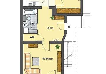 Wohnung Recklinghausen Süd - 2 Zimmer, 71 m&sup2;, 426&euro; | Angebot:26458226