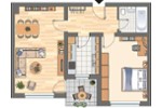 Etagenwohnung Essen Stadtbezirk III - 2 Zimmer, 65 m&sup2;, 575&euro; | Angebot:23594374