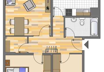 Wohnung Gelsenkirchen Hassel - 3 Zimmer, 75 m&sup2;, 499&euro; | Angebot:27169158