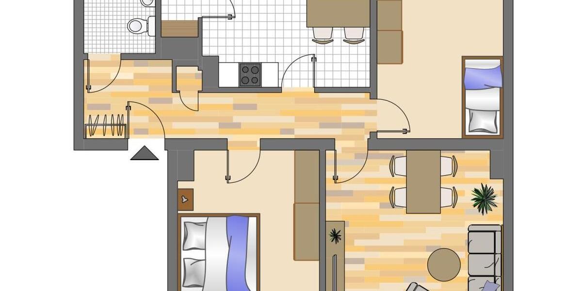 Erdgeschoßwohnung Dortmund Gartenstadt - 3 Zimmer, 76 m&sup2;, 699&euro; | Angebot:26586821