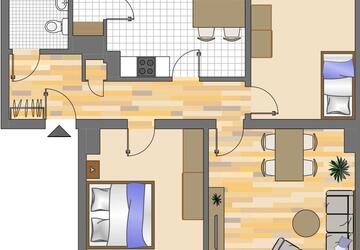 Wohnung Dortmund Gartenstadt - 3 Zimmer, 76 m&sup2;, 699&euro; | Angebot:26586821