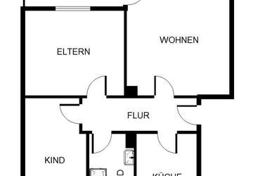 Wohnung Gelsenkirchen Hassel - 3 Zimmer, 64 m&sup2;, 439&euro; | Angebot:26947544