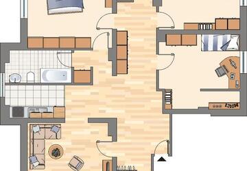 Wohnung Dortmund Grevel - 4 Zimmer, 113 m&sup2;, 829&euro; | Angebot:26237807